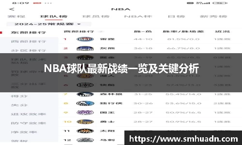 NBA球队最新战绩一览及关键分析